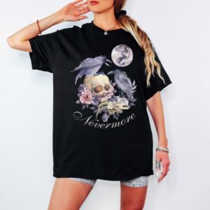 Edgar Allan Poe “Nevermore” Raven & Moon T-Shirt